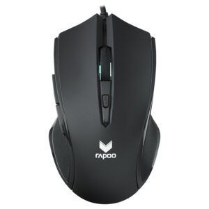 RAPOO V20S LED Optical Gaming Mouse Black - Up to3000dpi 16m Colour 5 Programmable Buttons