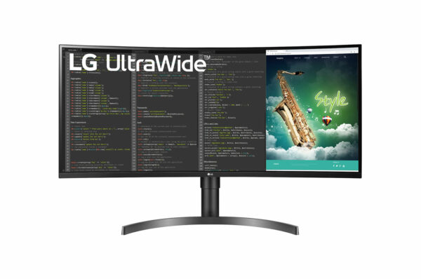 LG 35" 35WN75C-B 35'' UltraWide QHD HDR VA Curved Monitor