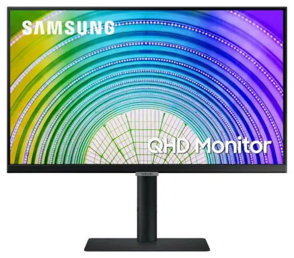 Samsung 24inch S6U IPS QHD Business Monitor 2560x1440 5ms 1000:1 Contrast DisplayPort 1.2 HDMI 1.4 3xUSB-A 1xUSB-C Power Passthrough 65W Height Adj Tilt Swive Pivot VESA HDR10