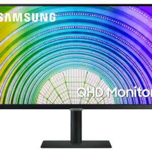Samsung 27" S6U IPS QHD Business Monitor 2560x1440 5ms 1000:1 Contrast DisplayPort 1.2 HDMI 1.4 3xUSB-A 1xUSB-C LAN Power Passthrough 90W Height Adj Tilt Swivel Pivot VESA HDR10
