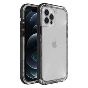 LifeProof NËXT Case for Apple iPhone 12  iPhone 12 Pro - Black Crystal (Clear/Black) (77-65426)