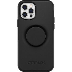OtterBox Apple iPhone 12 and iPhone 12 Pro Otter + Pop Symmetry Series Case - Black (77-65436)