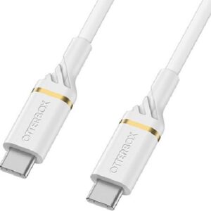 OtterBox USB-C to USB-C Fast Charge Cable - Cloud Dust White (78-52672)
