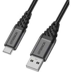 OtterBox USB-A To USB-C 1M - Premium - Dark Ash Black (78-52664)
