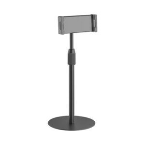 The TBS01-1 Height-Adjustable Tabletop Stand holds a phone or tablet for a truly hands-free experience. The ball joint design provides full rotation and tilt for perfect viewing angles