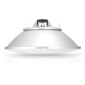 The Ubiquiti RocketDish RD-5G31-AC is a Carrier Class 2x2 Bridge Dish Antenna that was designed to seamlessly integrate with RocketM radios (RocketM sold separately).