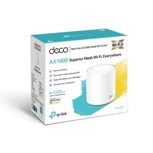 TP-Link Deco X20(1-pack) AX1800 Whole Home Mesh Wi-Fi 6 System