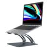 (LS)mbeat® Stage S6 Adjustable Elevated Laptop and MacBook Stand Elegant and Ergonomic Sleek and Durable Material: Aluminium Alloy – MBEAT OFMB-STD-S6GRY Stands Product Image