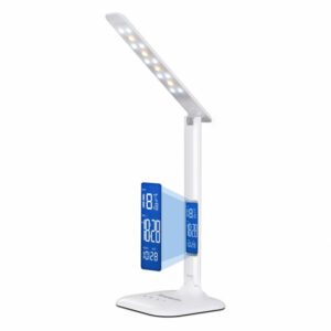 Simplecom EL808 is a multifunction LED desk lamp with LCD thermometer