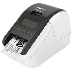 The QL-820NWB is Brother’s fastest label printer of up to 110 labels/min. Equipped with a large graphic LCD display making it easier to operate and design personal labels