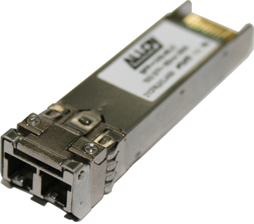 The SFP10G-MLC is a 10GBase-SR Multimode SFP+ module that can be installed into switches supporting a 10GbE based SFP slot.