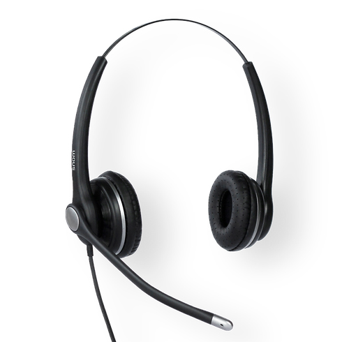 The Snom A100D is a wired binaural headset designed for maximum comfort and performance . Its lightweight and ergonomic design means it can be worn comfortably all day. The wideband technology ensures high-definition sound and crystal-clear communication. The two speakers ensure perfect isolation in noisy environments.
