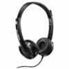 Shop for SP-H100-BLACKRapoo - available at Go Tech Deals RAPOO H100 Wired Stereo Headsets - HD Voice Rotary Microphone Volume Adjustment 3.5mm Headphones with Audio split adapter cable. – Rapoo SP-H100-BLACK Headset Product Image