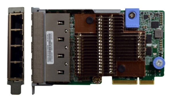 "The ThinkSystem 10Gb 4-port Base-T LOM is based on the Intel Ethernet Connection X722 and has the following specifications: