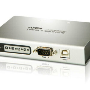The ATEN USB-to-Serial RS-232 Hub provides an external plug-and-play RS-232 serial connection for computers