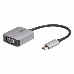 Transfer high-quality videos from a USB-C enabled laptop or smarphone to a 1920 x 1200@60Hz VGA display