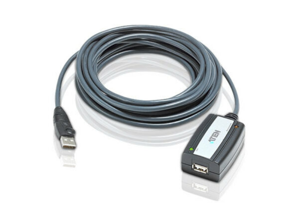 Aten UE-250 - USB 2.0 Extender Cable The UE250 allows users to extend the distance between the computer and USB devices up to 5m via the dynamic extension cord. USB signals transmitted through them to maintain optimal signal integrity and meet the USB 2.0 standard.