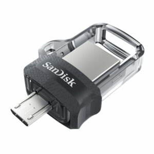 SanDisk Ultra Dual Drive m3.0 SDDD3 64GB USB3.0  micro-USB connector OTG-enabled 150MB/s Flash Drive Memory Stick Android Smartphone Tablet Macs PCs