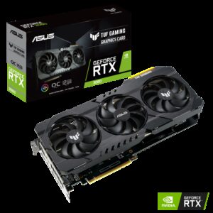 ASUS TUF Gaming GeForce RTX™ 3060 V2 OC Edition 12GB GDDR6 buffed-up design with chart-topping thermal performance.