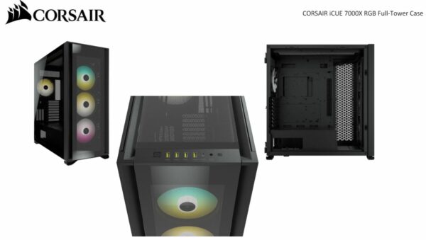 iCUE 7000X RGB Tempered Glass Full-Tower ATX PC Case — Black