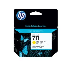 HP 711 3-pack 29-ml Yellow Designjet Ink Cartridge