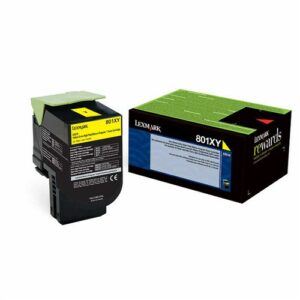Lexmark Extra High Yield Corporate Toner Cartridge for CX/CS52x & 62x Printer Series 5000 Pages Yield Yellow