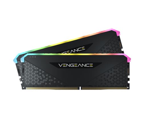 Corsair Vengeance RGB RT 32GB (2x16GB) DDR4 3600MHz C16 16-20-20-38 Heatspreader Desktop Gaming Memory Black for AMD