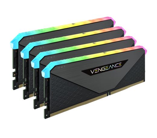 Corsair Vengeance RGB RT 32GB (4x8GB) DDR4 3600MHz C18 18-22-22-42 Heatspreader Desktop Gaming Memory Black for AMD Threadripper