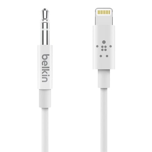 Belkin 3.5 mm Audio Cable With Lightning Connector (0.9M) - White (AV10172bt03-WHT)