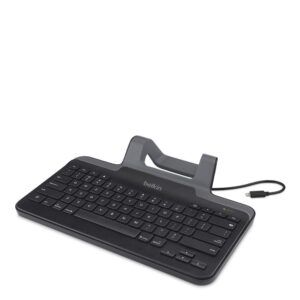 Belkin Wired Tablet Keyboard w/ Stand for iPad® (Lightning Connector) - Black (B2B130)