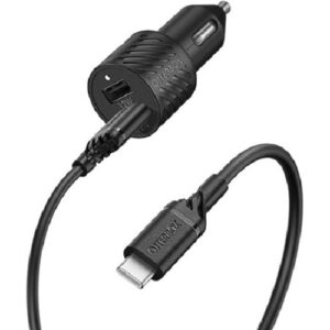 OtterBox USB-C to USB-A Car Charging Kit - 24W - Black (78-52699)