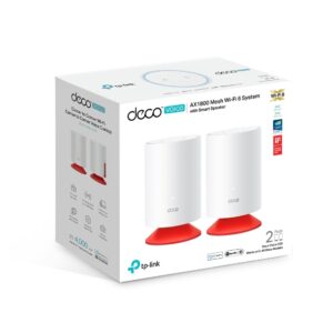 TP-Link Deco Voice X20(2-pack) AX1800 Mesh Wi-Fi 6 System with Alexa Built-In