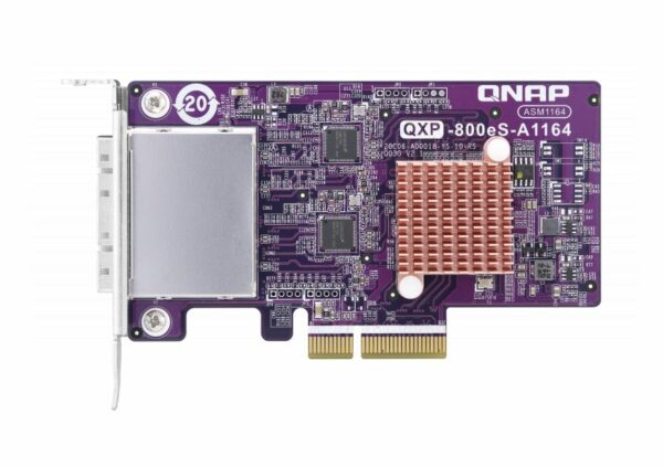 The QXP SATA expansion cards are designed for QNAP’s TL series JBOD storage enclosures that support SATA drives. Expand storage capacity easily by installing a QXP SATA expansion card into the PCIe slot of a QNAP NAS or Windows®/ Ubuntu® (Linux®) PC