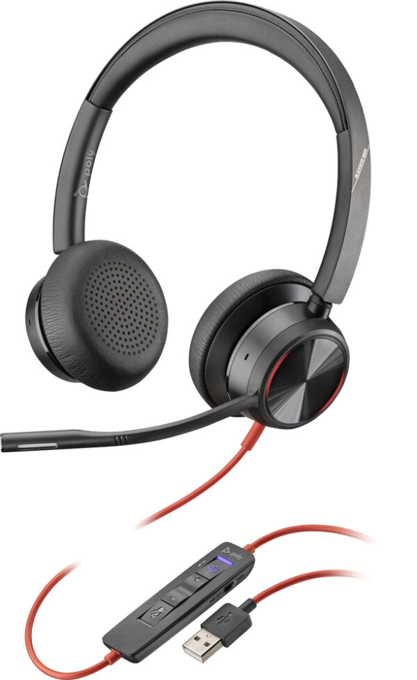 Blackwire 8225 TEAMS Stereo Corded Headset with ANC