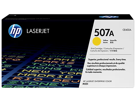 HPHP 507A YELLOW TONER 6000 PAGE YIELD FOR M551Laser Toner