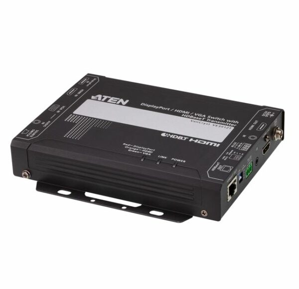 The ATEN VE3912T is an HDBaseT transmitter that extends 4K DisplayPort