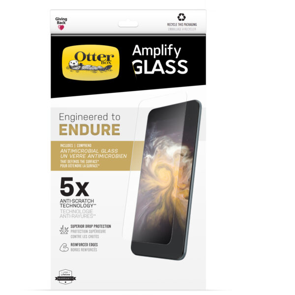 OtterBox Amplify Glass Apple iPhone 13 / iPhone 13 Pro Screen Protector Clear - (77-85948)
