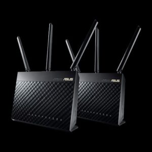 ASUS RT-AC68U V3 AiMesh Pack (2Pack) AiMesh AC1900 Whole Home WiFi System AC1900 Dual band whole home mesh wifi system for large and multi-story homes