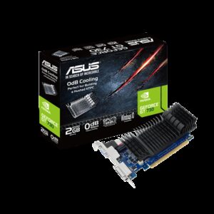 ASUS GT730-SL-2GD5-BRK GeForce GT 730 2GB GDDR5 low profile graphics card for silent HTPC build (with I/O port brackets)