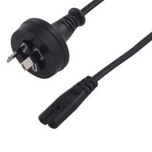 2 CORE LIGHT DUTY APPLIANCE POWER CABLE (APPLIANCE -WALL). GOOD FOR MANY ELECTRICAL APPLIANCES FITTED WITH C7 CONNECTOR