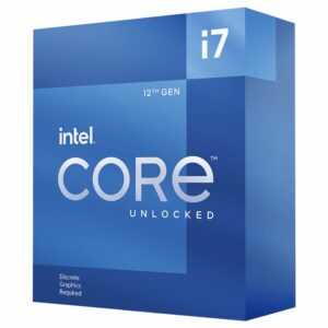 Intel i7-12700KF CPU 3.6GHz (5.0GHz Turbo) 12th Gen LGA1700 12-Cores 20-Threads 25MB 125W Graphic Card Required Unlocked Retail Box Alder Lake