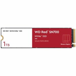 Western Digital WD Red SN700 1TB NVMe NAS SSD 3430MB/s 3000MB/s R/W 2000TBW 515K/560K IOPS M.2 Gen3x4 1.75M hrs MTBF 5yrs wty