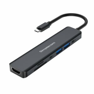 CH570 is a 7-in-1 USB-C multiport adapter for modern laptops with multifunctional USB-C interface