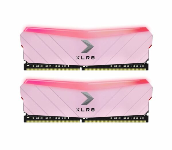 PNY XLR8 16GB (2x8GB) DDR4 UDIMM 4600Mhz RGB CL19 1.5V Pink Heat Spreader Gaming Desktop PC Memory