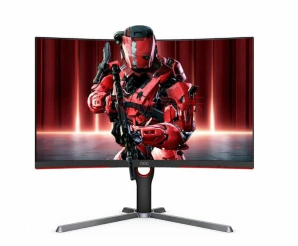 AOC 27” Curved 1000R Gaming Monitor with Quad HD 2560 x 1440 resolution delivers stunning visuals and world-class responsiveness