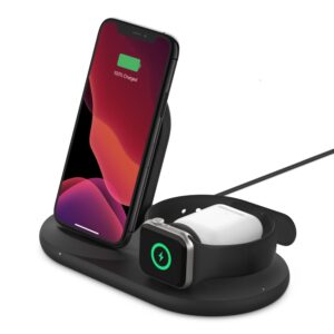 Belkin BOOST↑CHARGE™ 3-in-1 Wireless Charger for Apple Devices - White (WIZ001auWH)