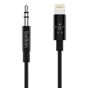 Belkin 3.5 mm Audio Cable With Lightning Connector - Black (AV10172bt06-BLK)