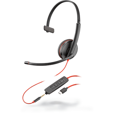 The Blackwire 3200 Series provides a best-in-class audio experience in a headset that’s built for enterprise needs. Even better