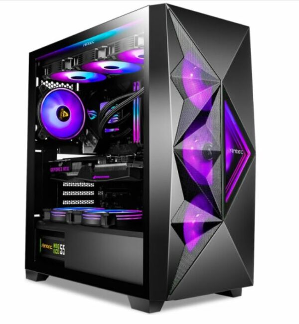 The DF800 FLUX mid-tower gaming case is well equipped with an industry-leading design of advanced ventilation