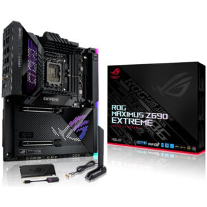 ASUS Z690 MAXIMUS Z690 EXTREME Intel® Z690 EATX motherboard with 24+1 power stages